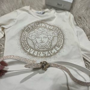 Versace T-Shirt and Belt (Girls size 5/6)